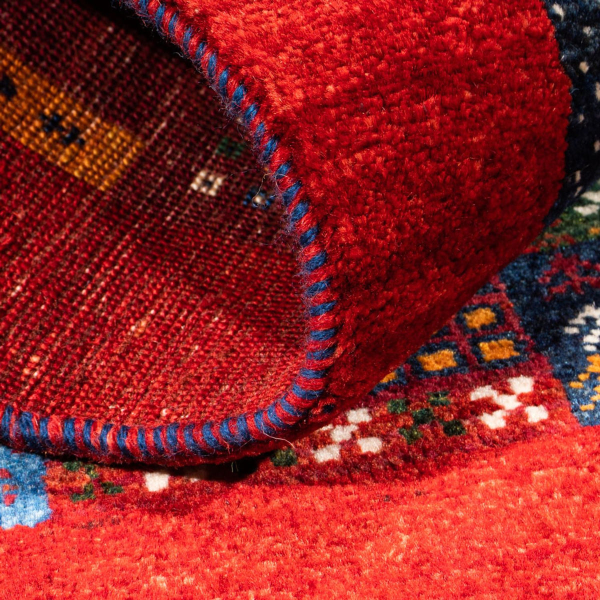 Gabbeh Tæppe - Loribaft Persisk - Royal - 130 x 83 cm - flerfarvet