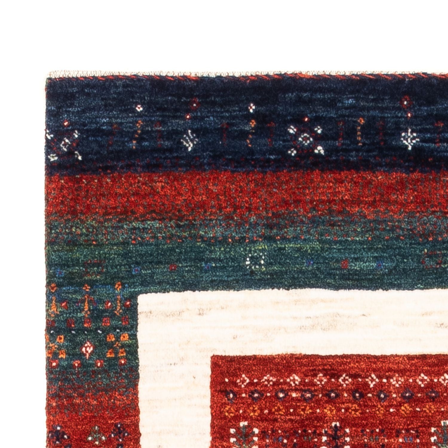 Gabbeh Tæppe - Loribaft Persisk - Royal - 140 x 84 cm - flerfarvet