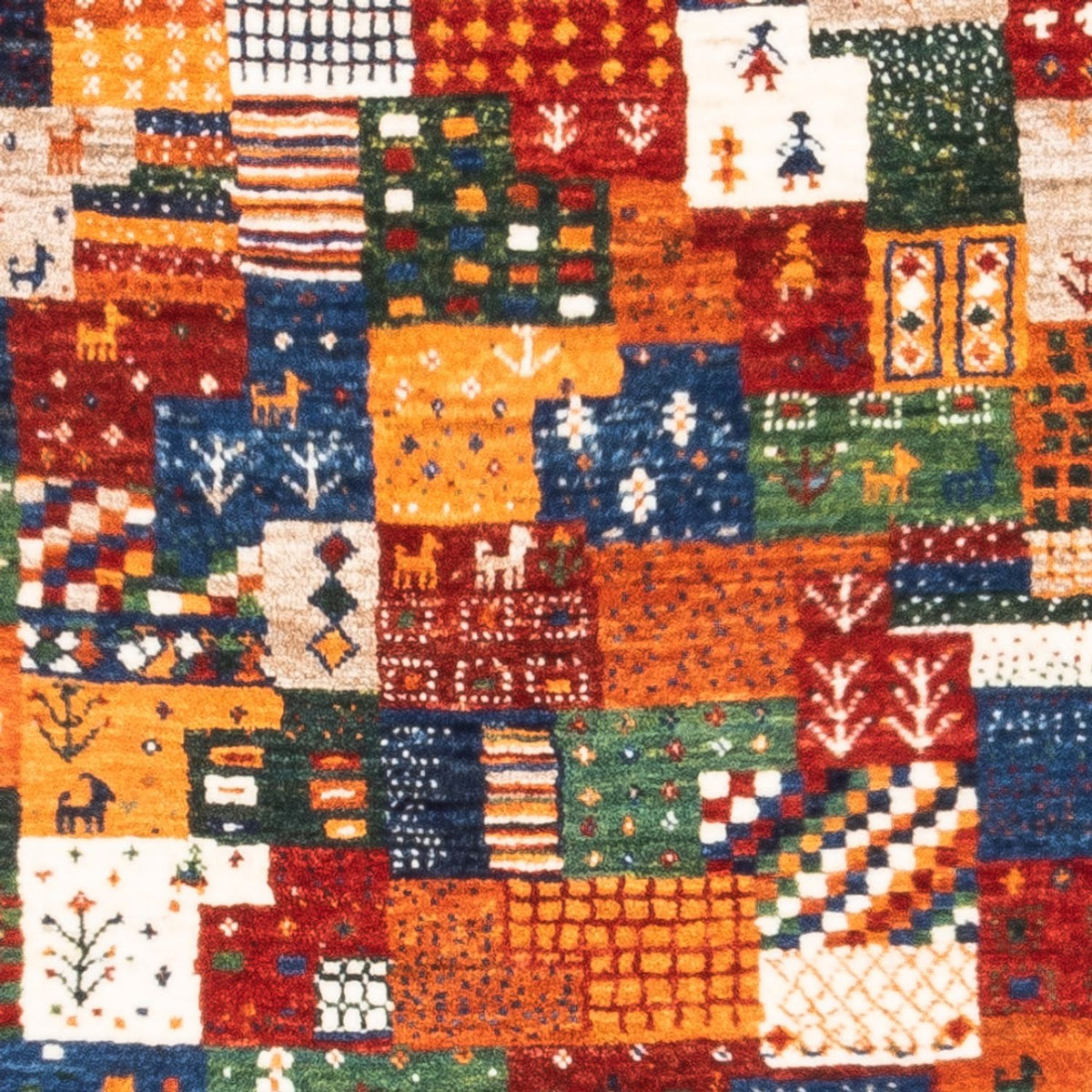 Gabbeh Tæppe - Loribaft Persisk - Royal - 125 x 80 cm - flerfarvet