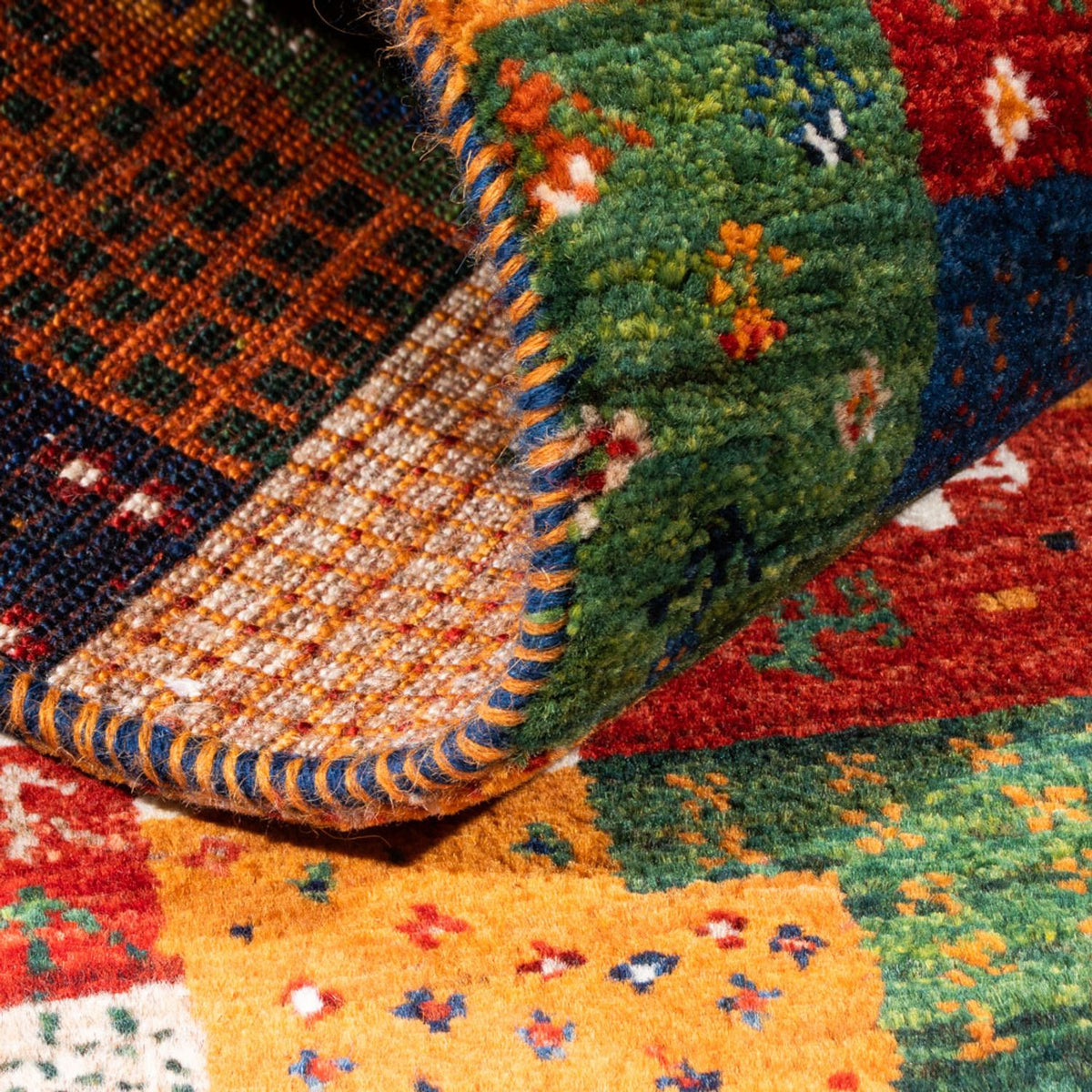 Gabbeh Tæppe - Loribaft Persisk - Royal - 125 x 80 cm - flerfarvet