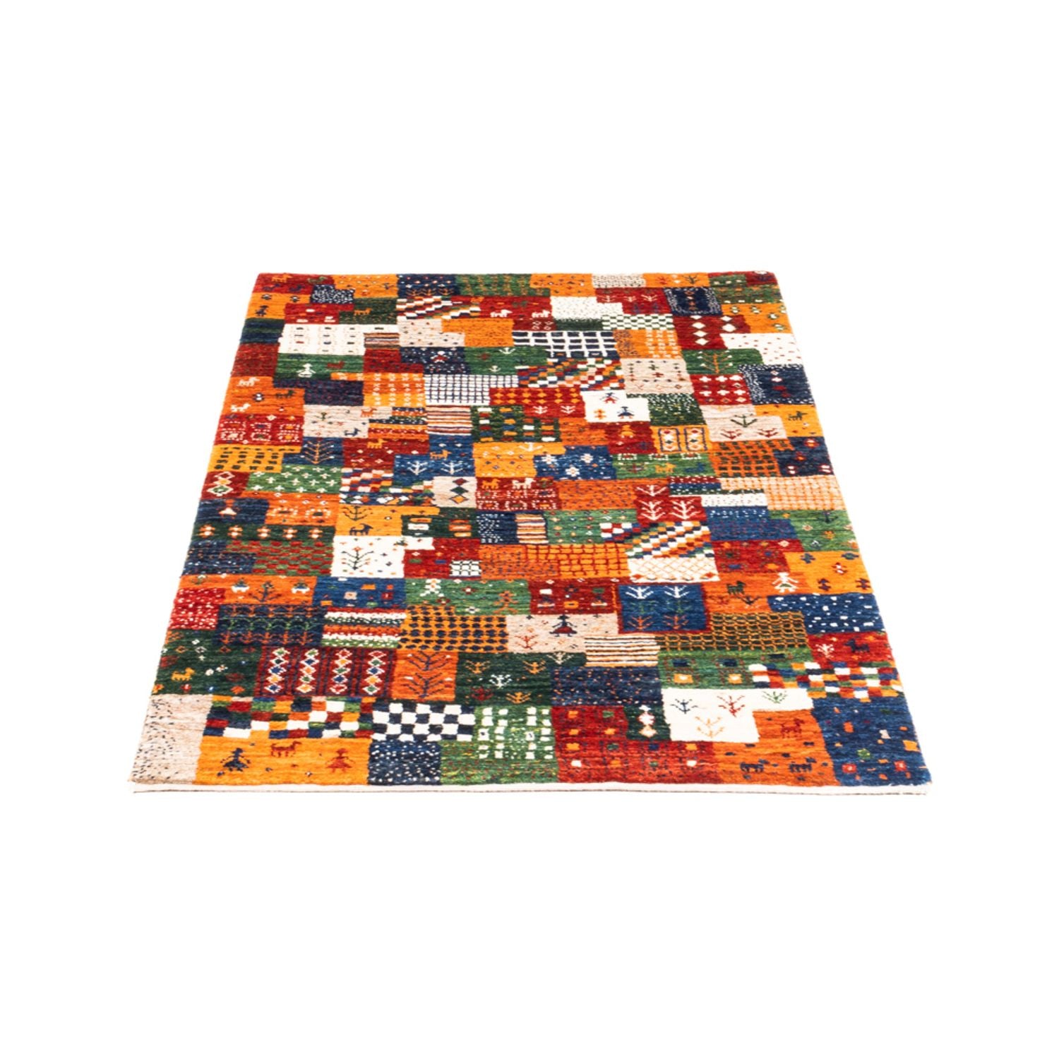 Gabbeh Tæppe - Loribaft Persisk - Royal - 125 x 80 cm - flerfarvet