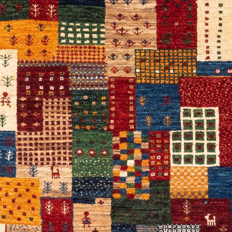 Gabbeh Tæppe - Loribaft Persisk - Royal - 123 x 82 cm - flerfarvet