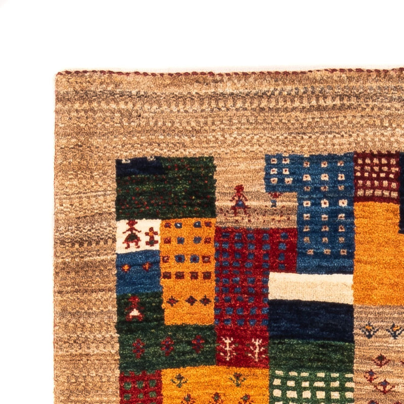 Gabbeh Tæppe - Loribaft Persisk - Royal - 123 x 82 cm - flerfarvet