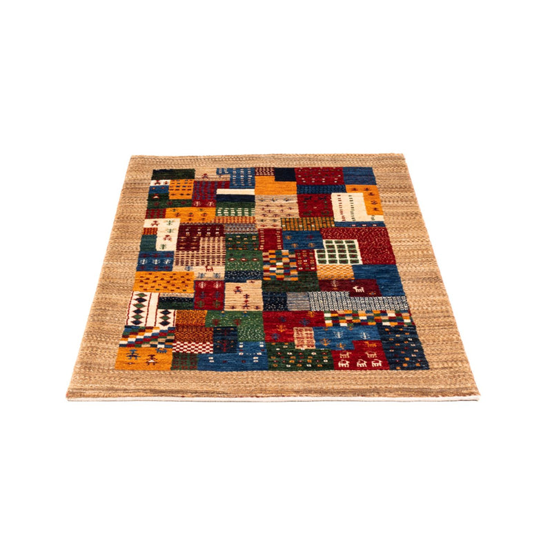 Gabbeh Tæppe - Loribaft Persisk - Royal - 123 x 82 cm - flerfarvet