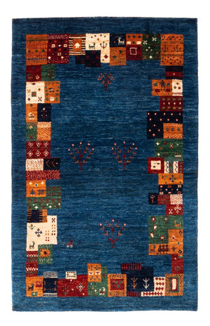 Gabbeh Tæppe - Loribaft Persisk - Royal - 128 x 83 cm - flerfarvet