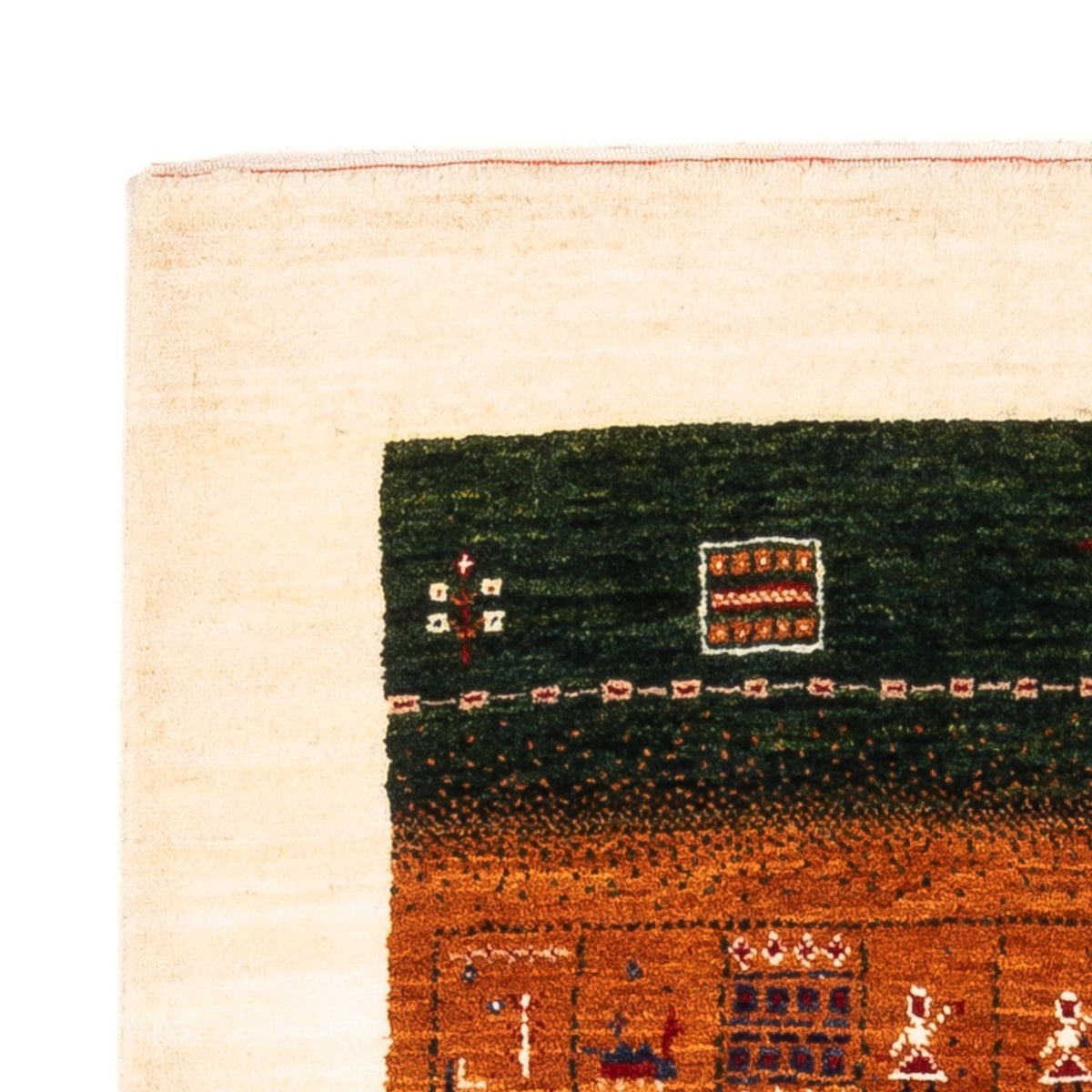 Gabbeh Tæppe - Loribaft Persisk - Royal - 129 x 88 cm - flerfarvet