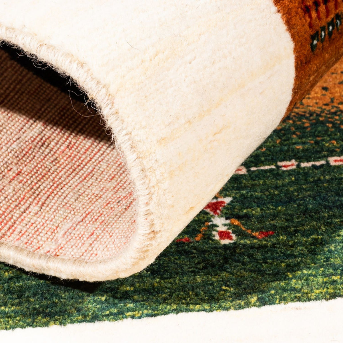 Gabbeh Tæppe - Loribaft Persisk - Royal - 129 x 88 cm - flerfarvet