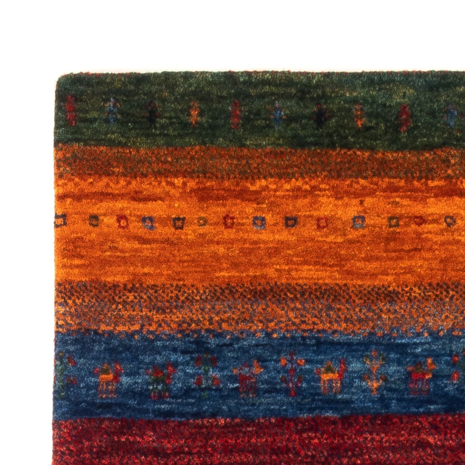 Gabbeh Tæppe - Loribaft Persisk - Royal - 137 x 86 cm - flerfarvet