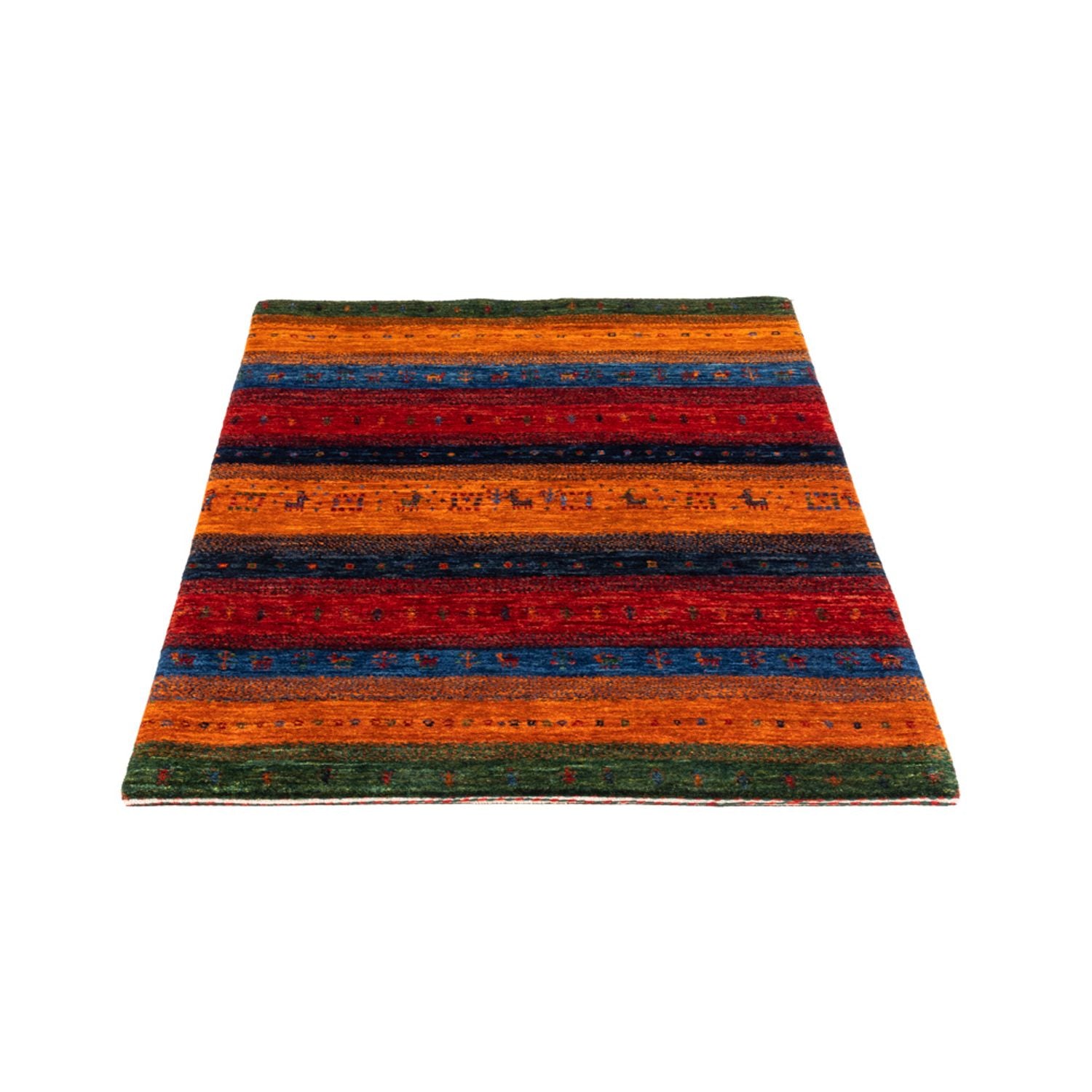 Gabbeh Tæppe - Loribaft Persisk - Royal - 137 x 86 cm - flerfarvet