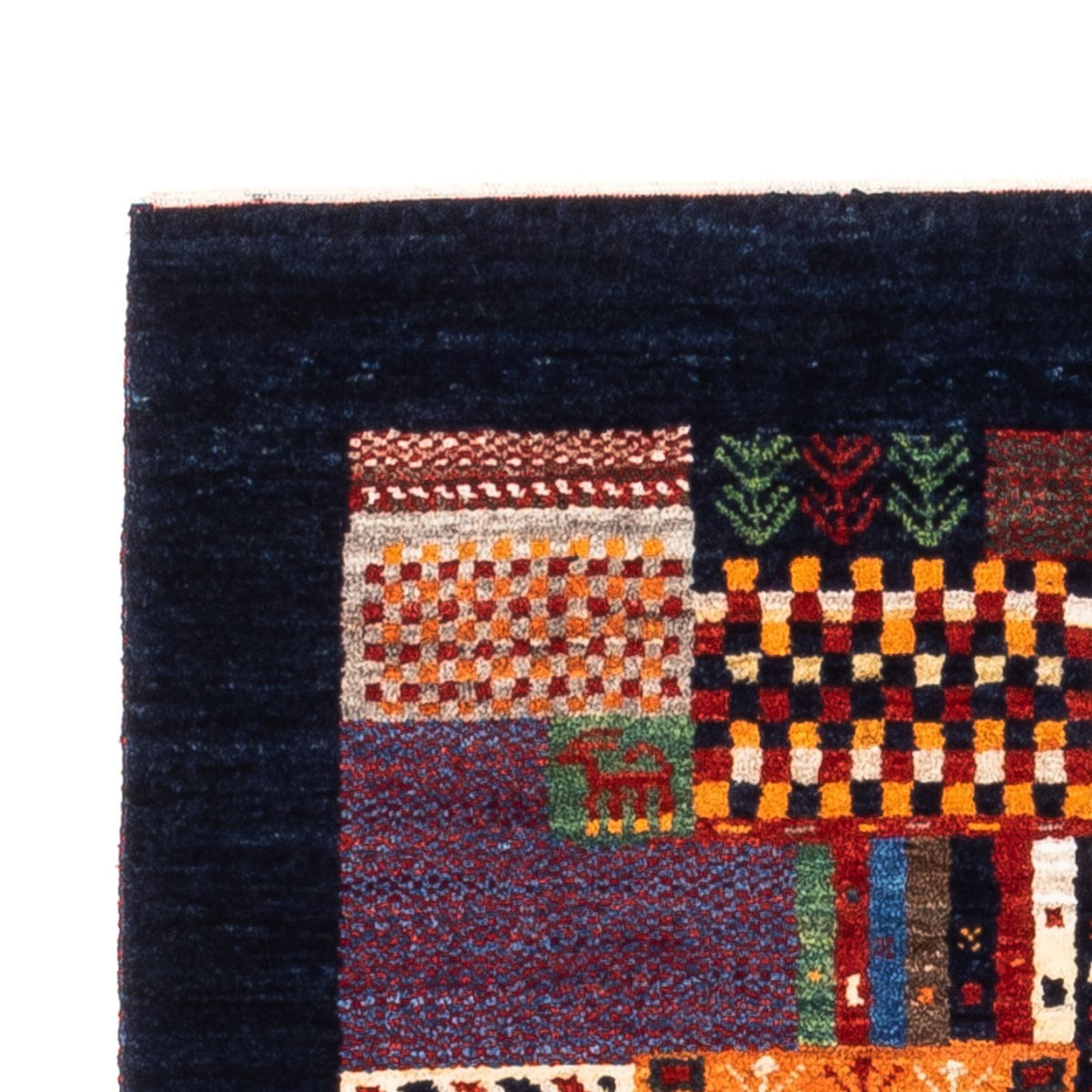 Gabbeh Tæppe - Loribaft Persisk - Royal - 123 x 84 cm - flerfarvet