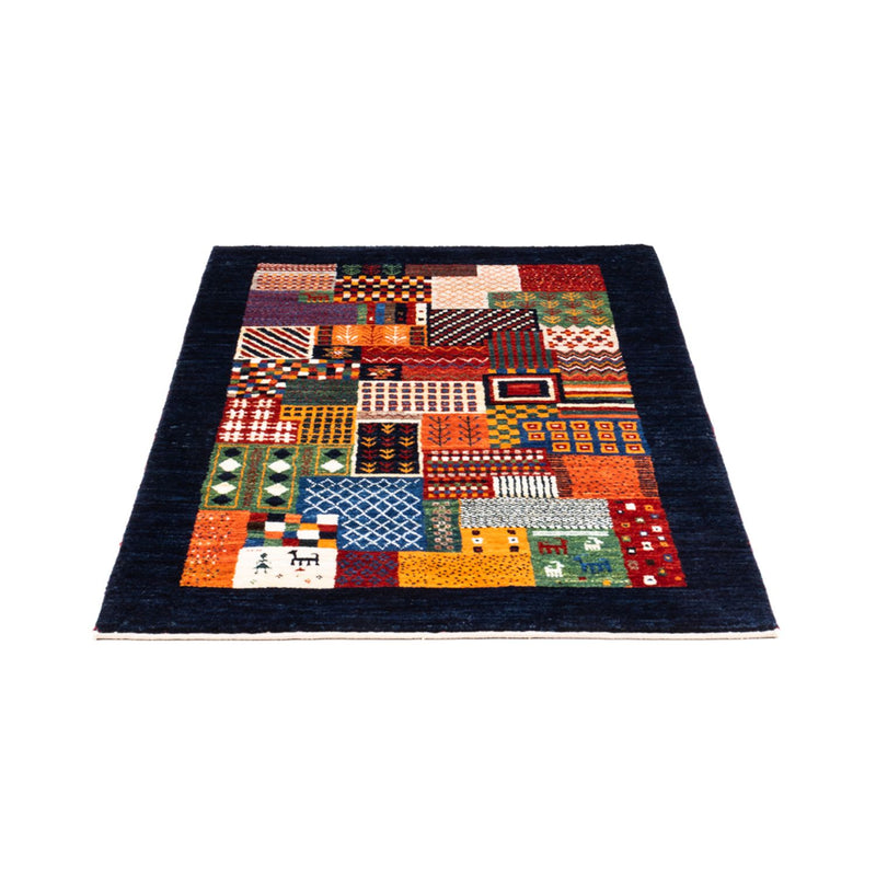 Gabbeh Tæppe - Loribaft Persisk - Royal - 123 x 84 cm - flerfarvet