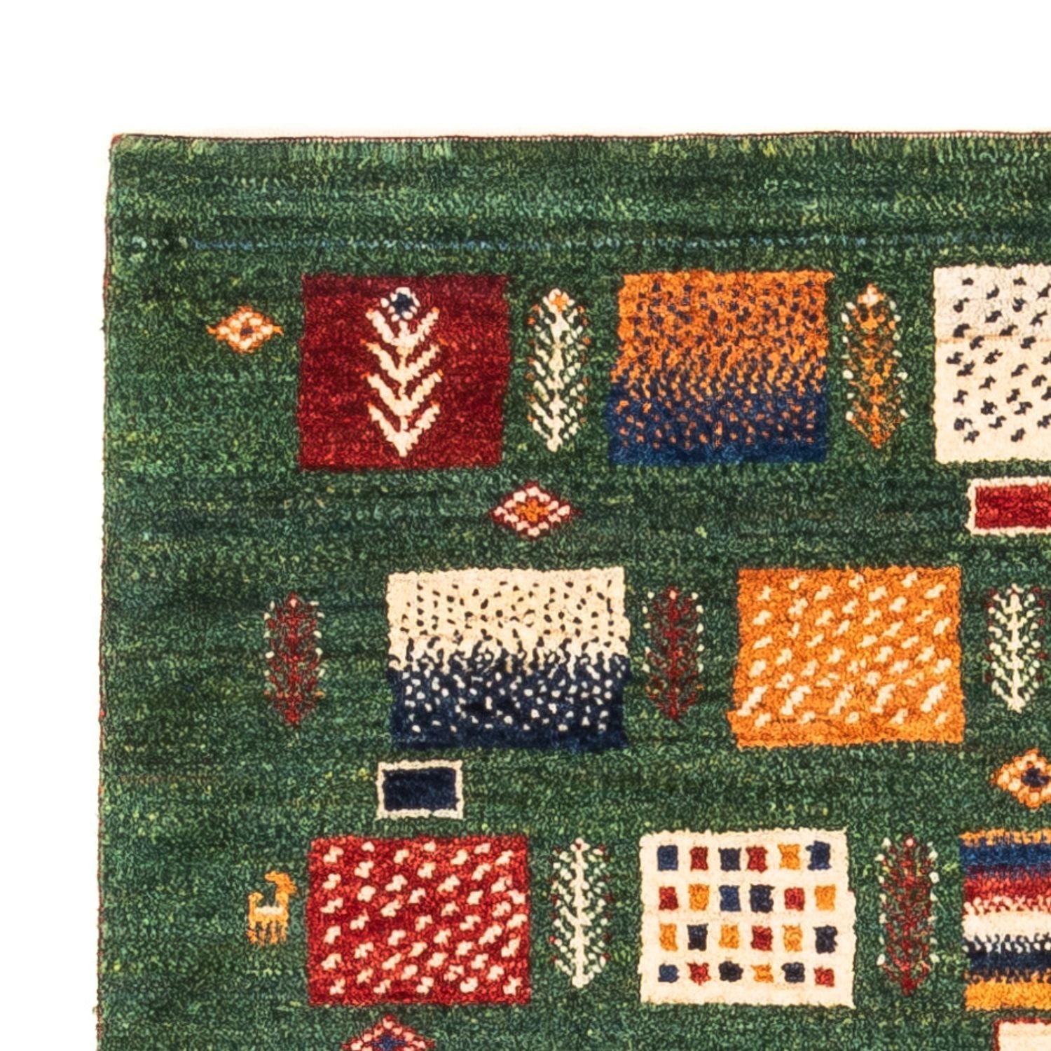Gabbeh Tæppe - Loribaft Persisk - Royal - 117 x 83 cm - flerfarvet