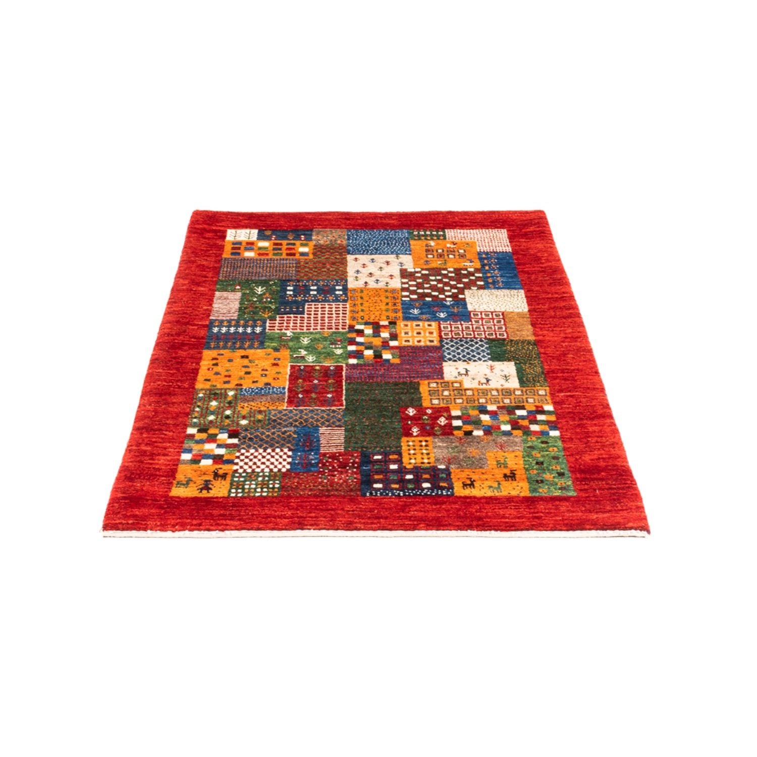 Gabbeh Tæppe - Loribaft Persisk - Royal - 126 x 86 cm - flerfarvet