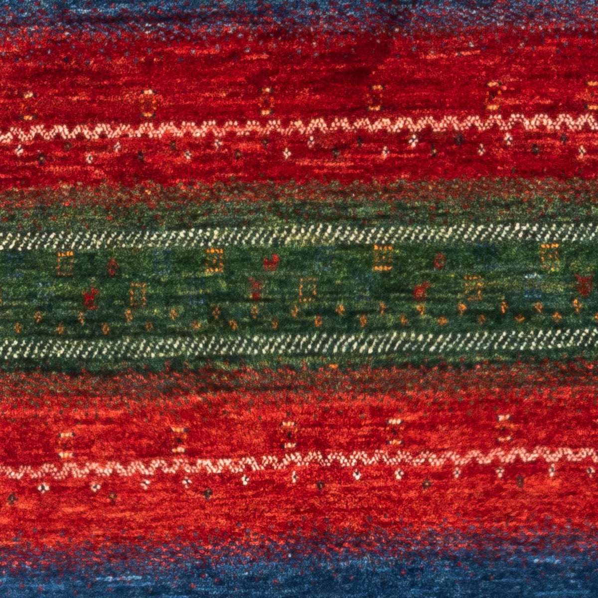 Gabbeh Tæppe - Loribaft Persisk - Royal - 140 x 85 cm - flerfarvet