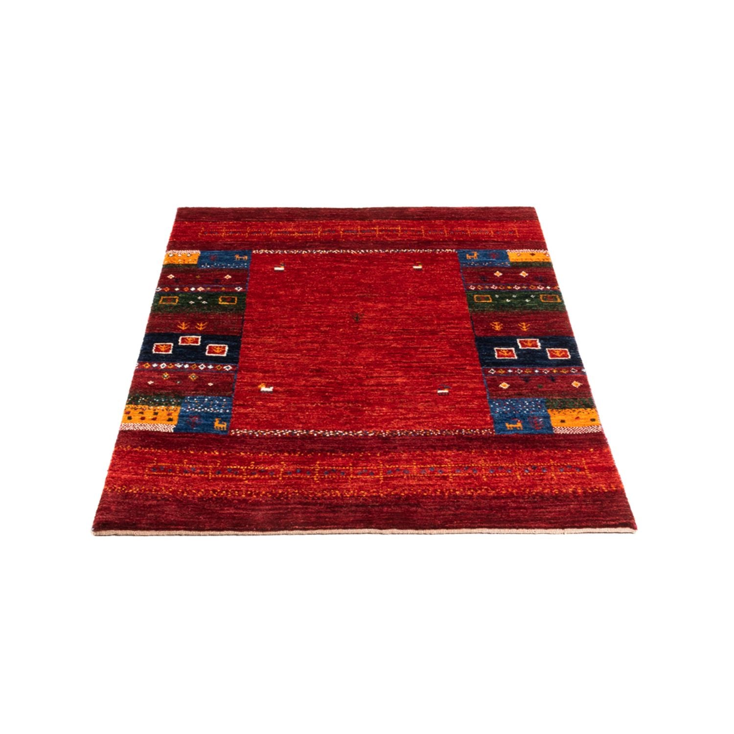 Gabbeh Tæppe - Loribaft Persisk - Royal - 121 x 81 cm - flerfarvet