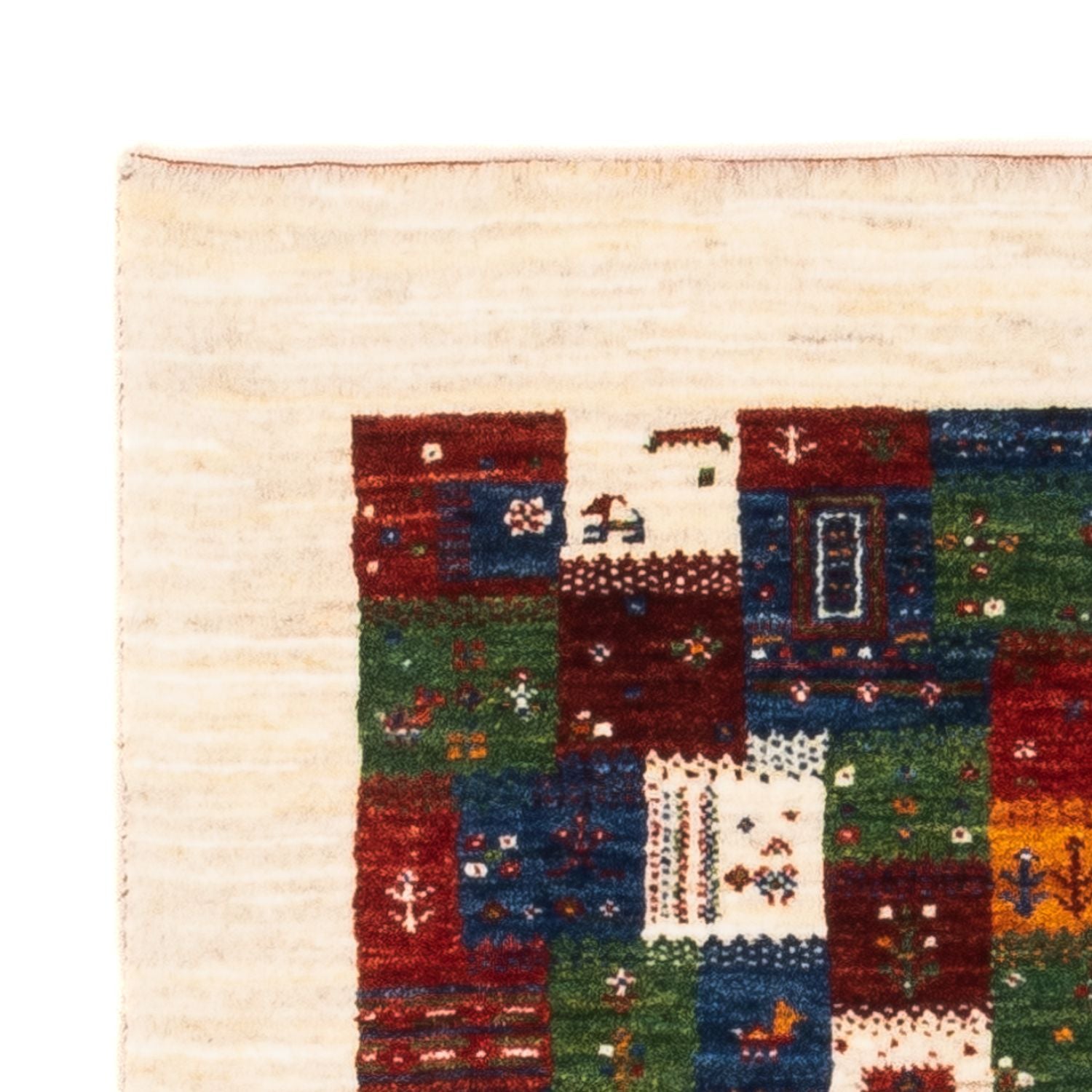 Gabbeh Tæppe - Loribaft Persisk - Royal - 125 x 83 cm - flerfarvet