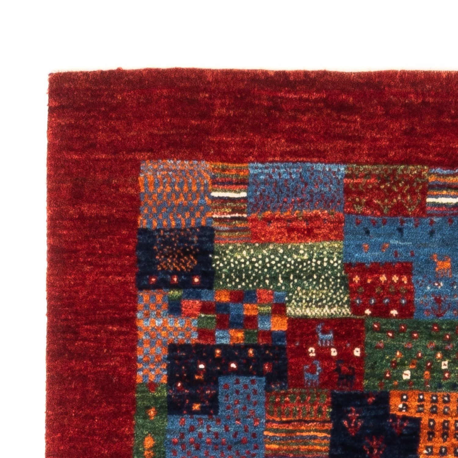 Gabbeh Tæppe - Loribaft Persisk - Royal - 133 x 87 cm - flerfarvet