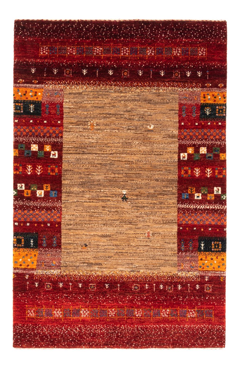 Gabbeh Tæppe - Loribaft Persisk - Royal - 134 x 92 cm - flerfarvet