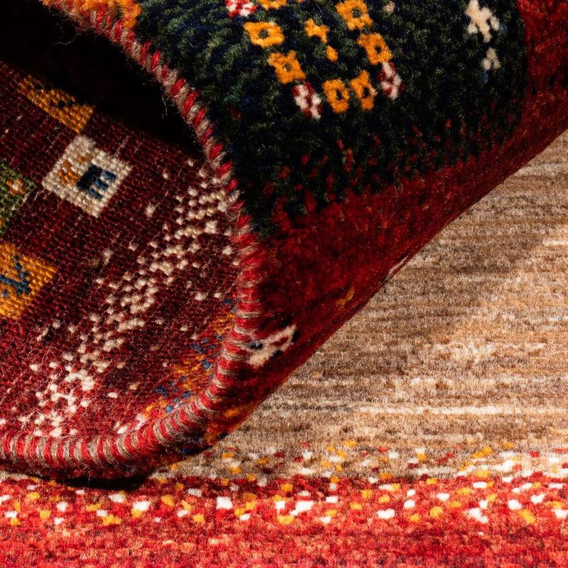 Gabbeh Tæppe - Loribaft Persisk - Royal - 134 x 92 cm - flerfarvet