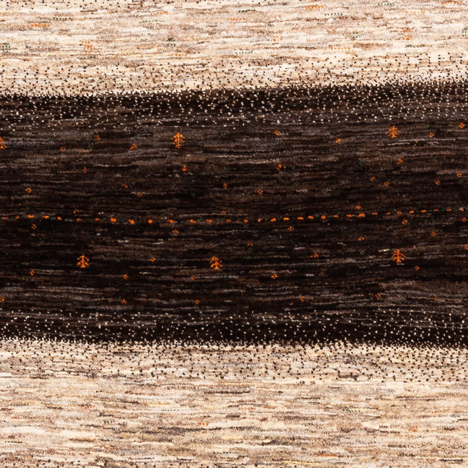 Gabbeh Tæppe - Loribaft Persisk - 198 x 160 cm - grå