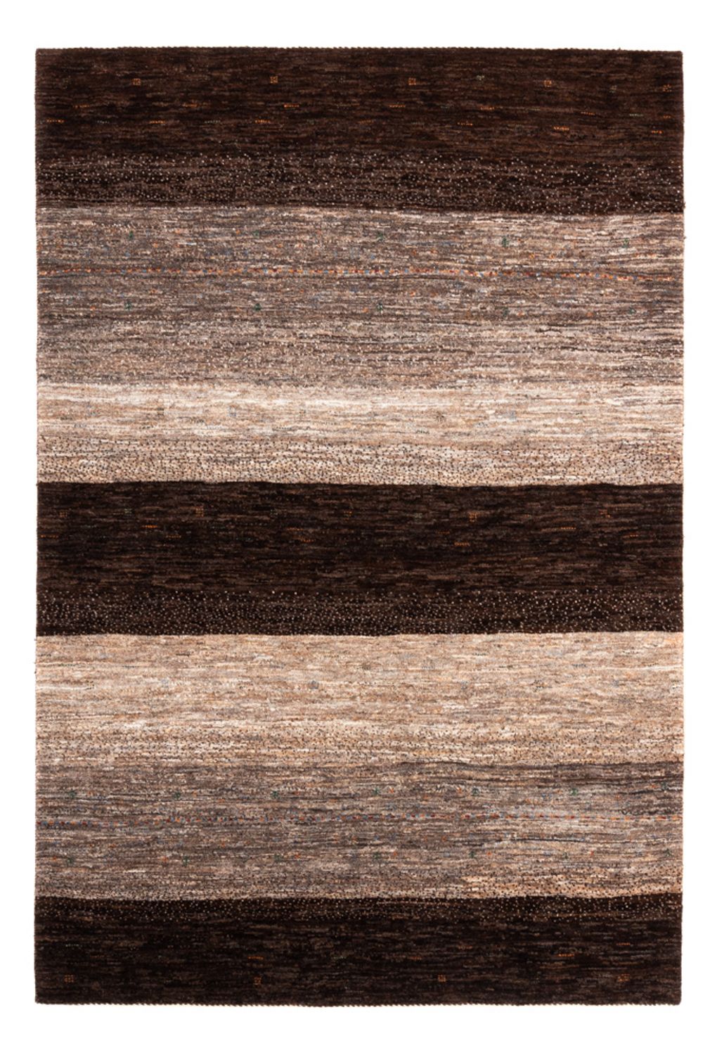 Gabbeh Tæppe - Loribaft Persisk - 195 x 134 cm - grå