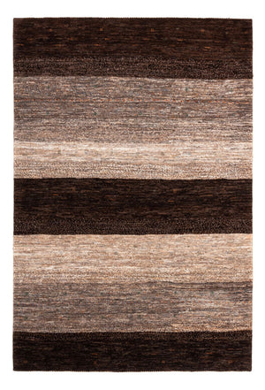 Gabbeh Tæppe - Loribaft Persisk - 195 x 134 cm - grå