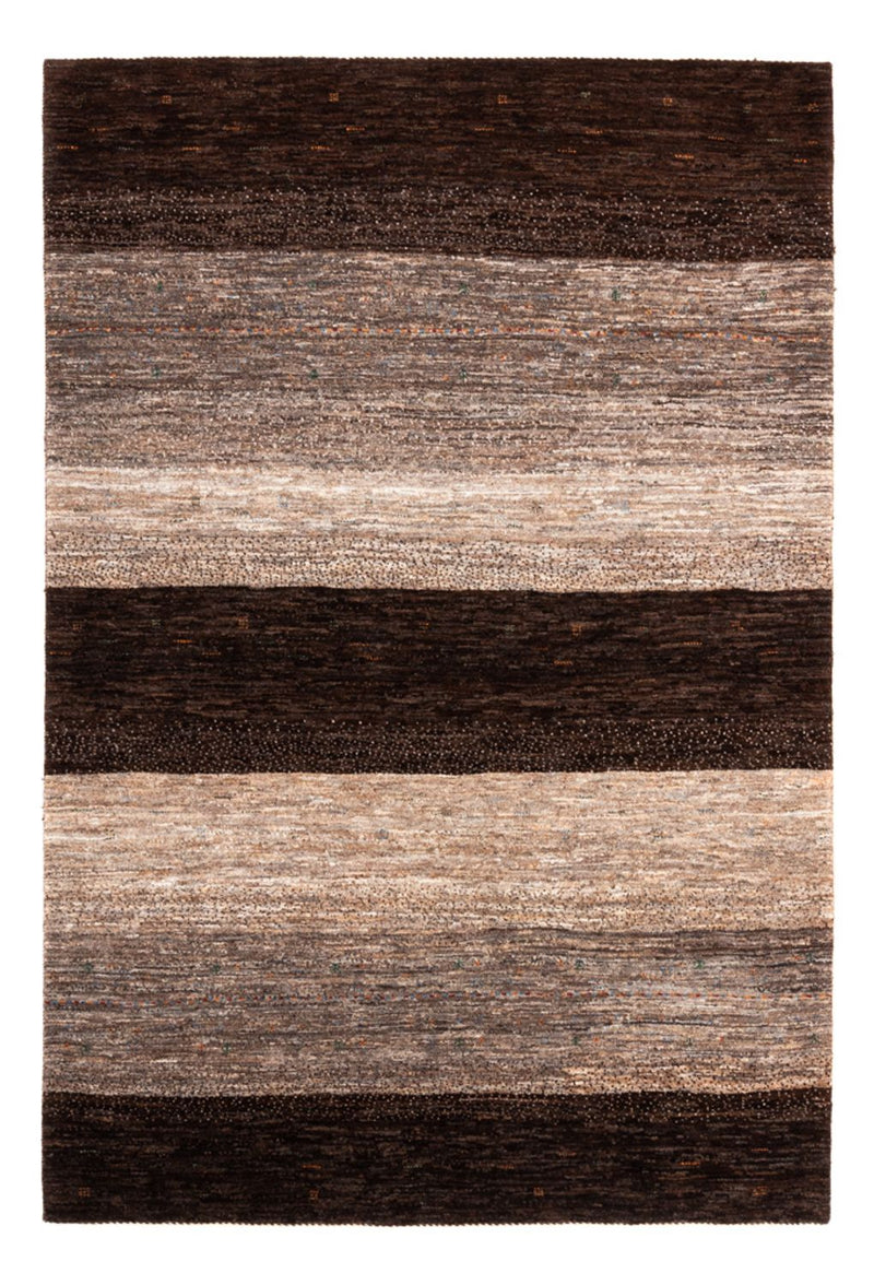Gabbeh Tæppe - Loribaft Persisk - 195 x 134 cm - grå