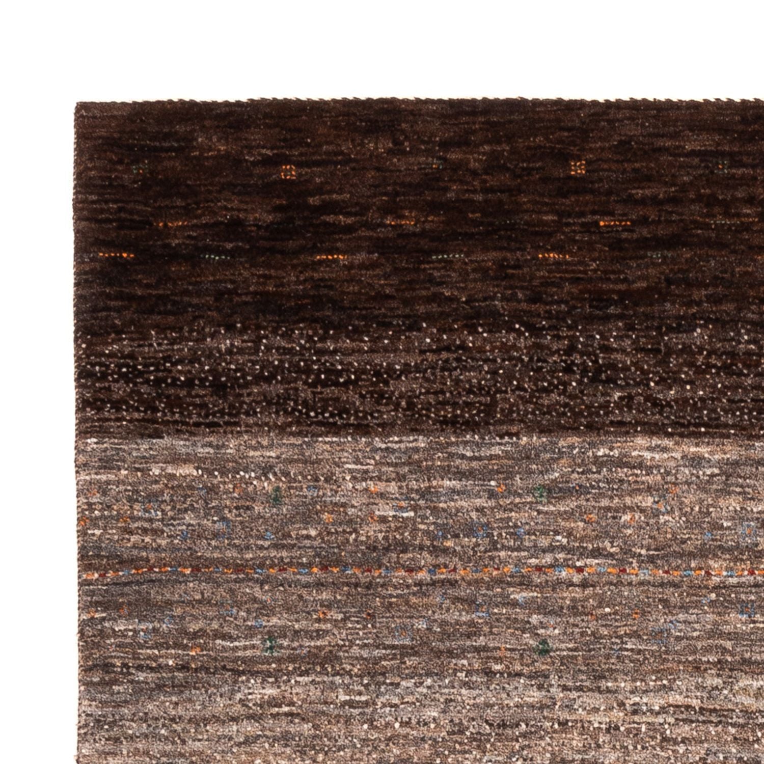 Gabbeh Tæppe - Loribaft Persisk - 195 x 134 cm - grå