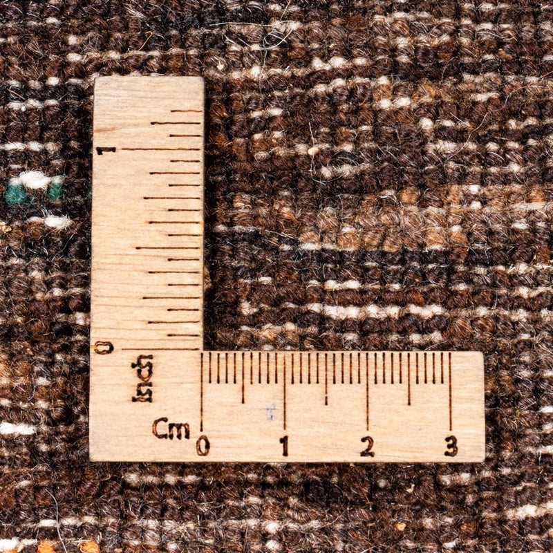 Gabbeh Tæppe - Loribaft Persisk - 195 x 134 cm - grå