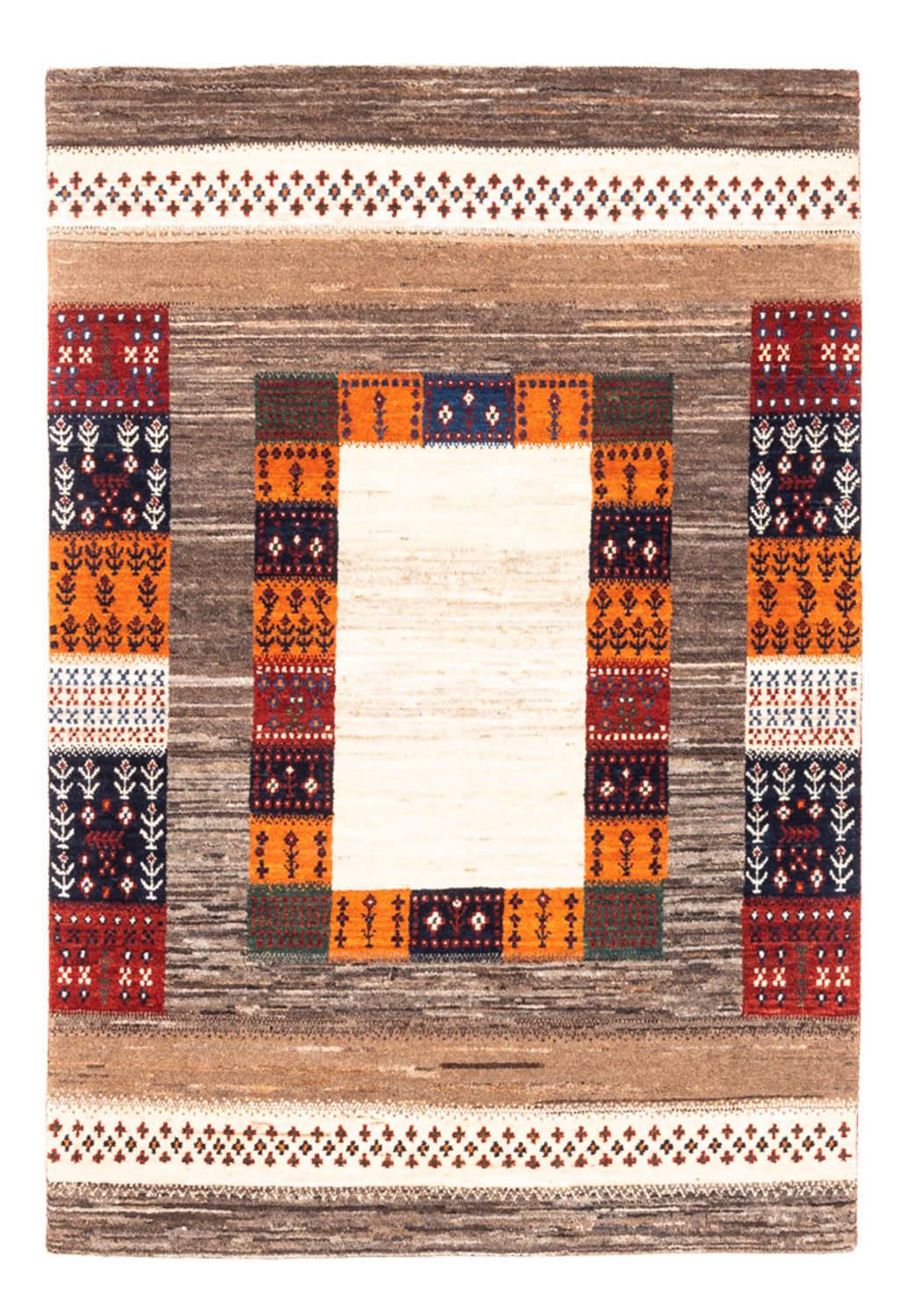 Gabbeh Tæppe - Loribaft Persisk - Royal - 147 x 103 cm - flerfarvet