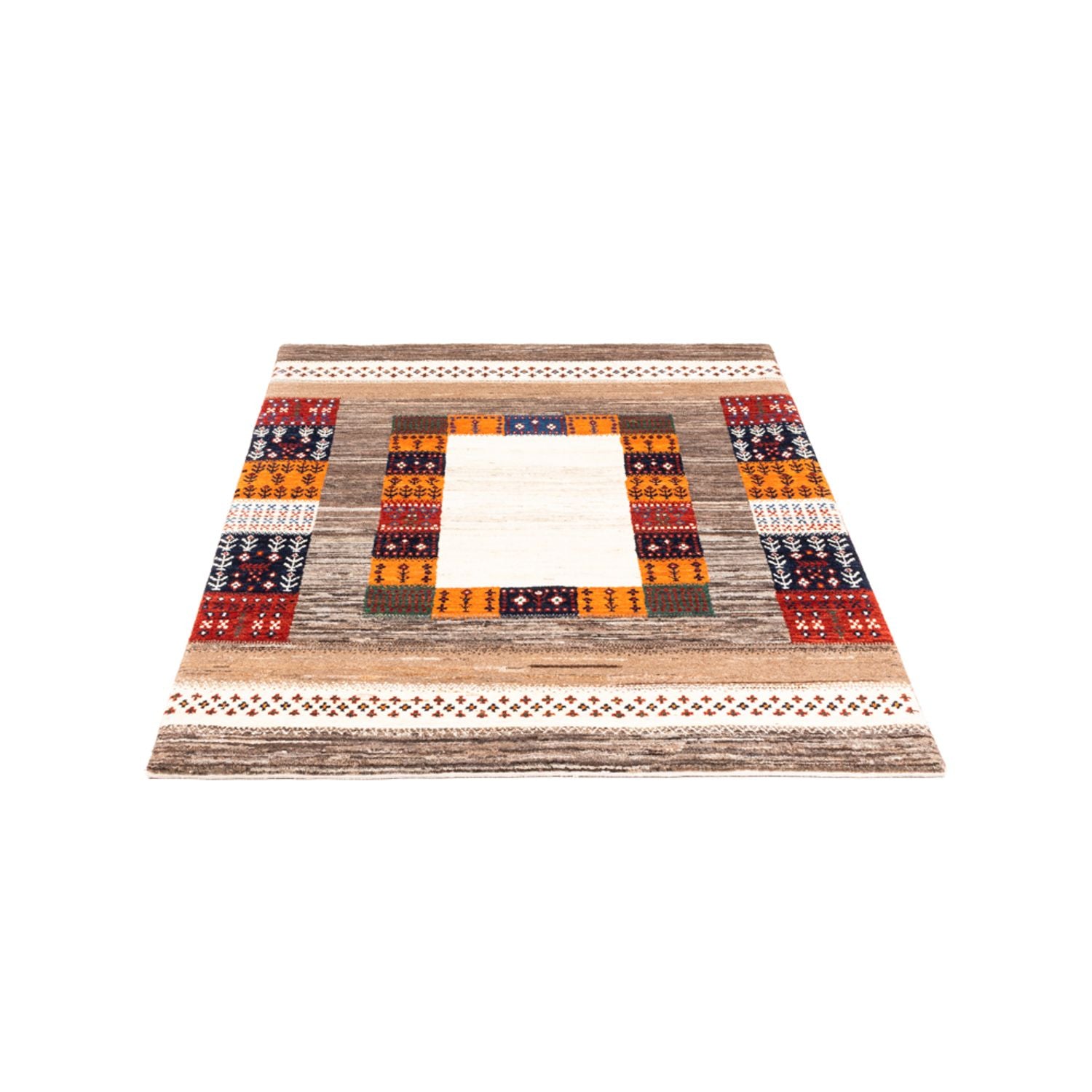Gabbeh Tæppe - Loribaft Persisk - Royal - 147 x 103 cm - flerfarvet