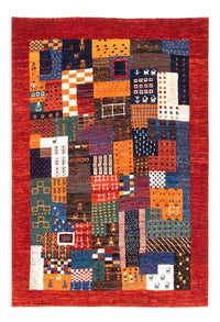 Gabbeh Tæppe - Loribaft Persisk - Royal - 143 x 101 cm - flerfarvet