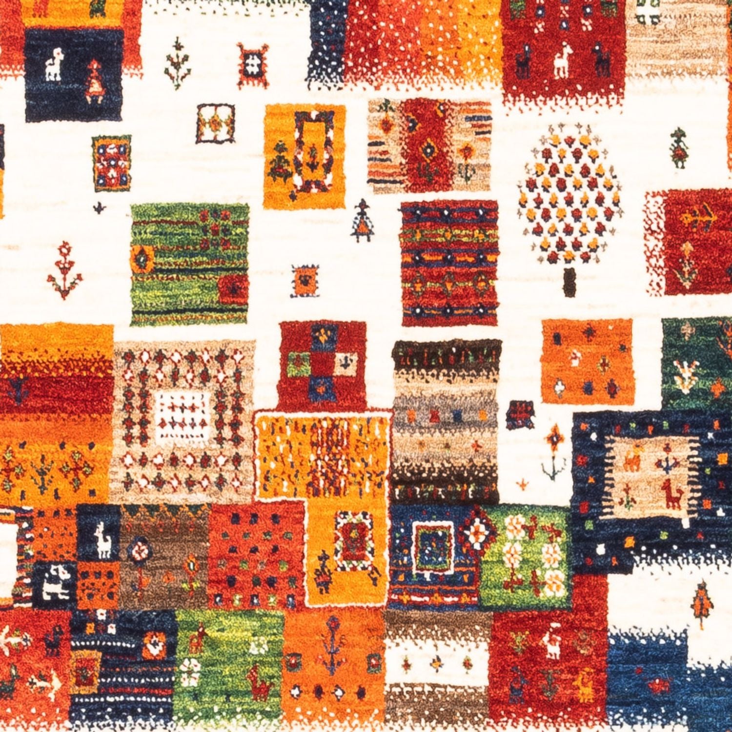 Gabbeh Tæppe - Loribaft Persisk - Royal - 151 x 95 cm - flerfarvet