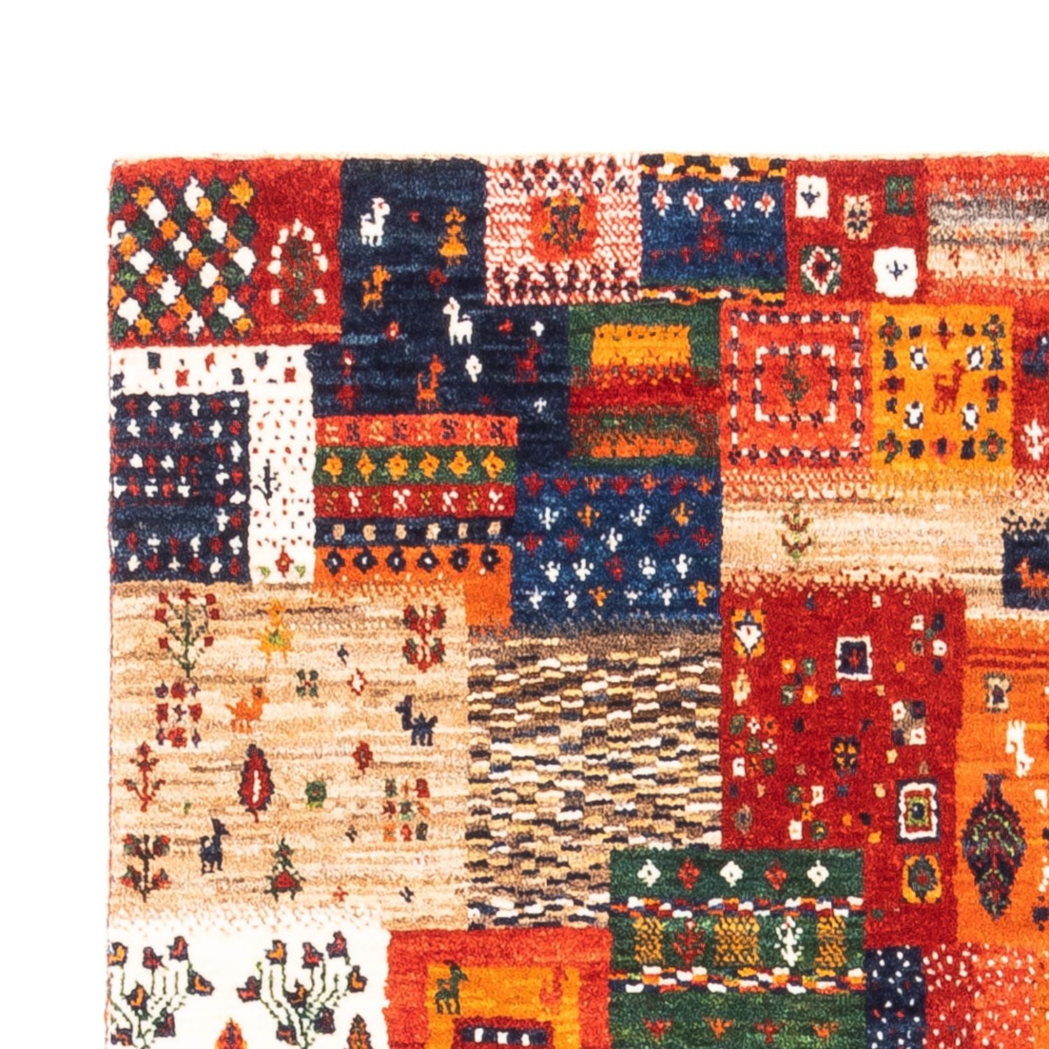 Gabbeh Tæppe - Loribaft Persisk - Royal - 151 x 95 cm - flerfarvet