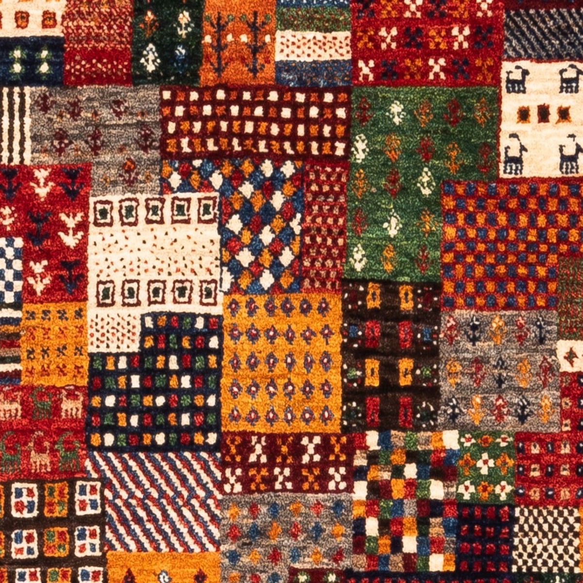 Gabbeh Tæppe - Loribaft Persisk - Royal - 145 x 90 cm - flerfarvet