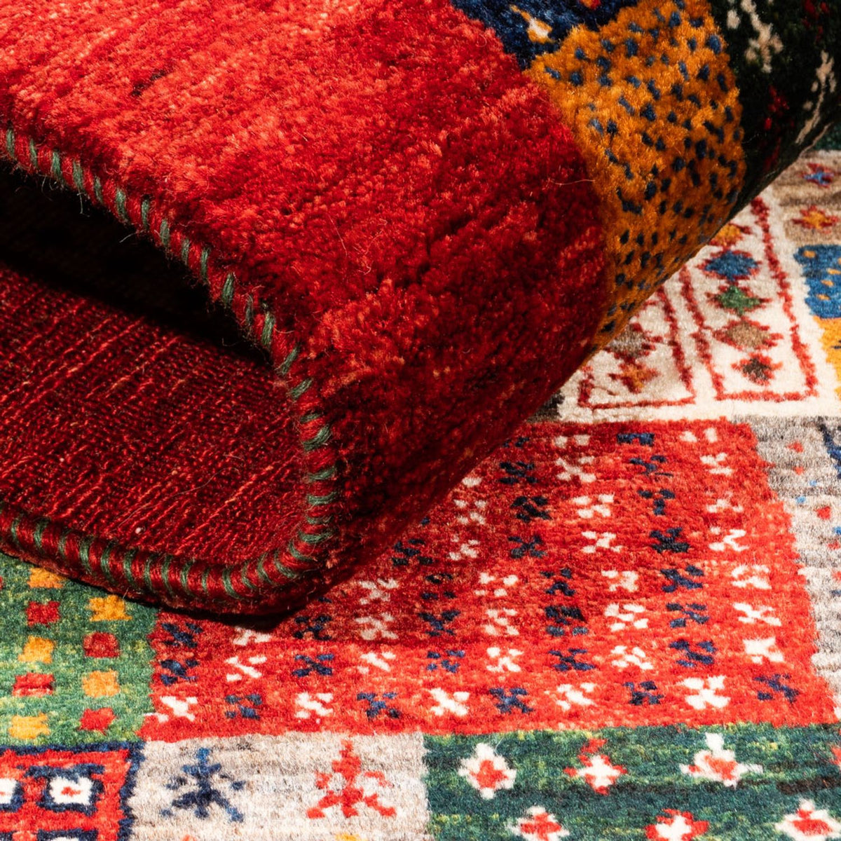 Gabbeh Tæppe - Loribaft Persisk - Royal - 145 x 90 cm - flerfarvet