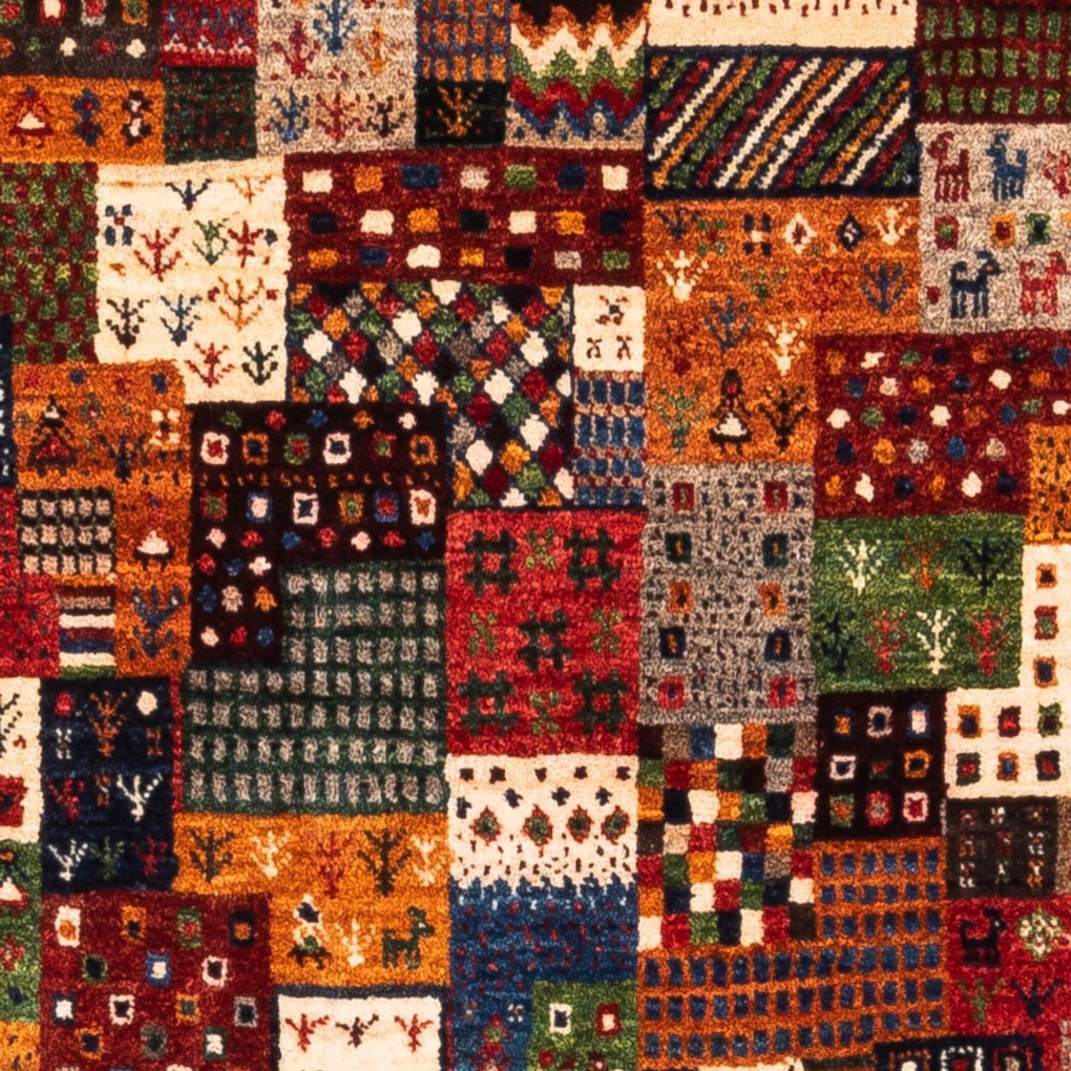 Gabbeh Tæppe - Loribaft Persisk - Royal - 142 x 88 cm - flerfarvet