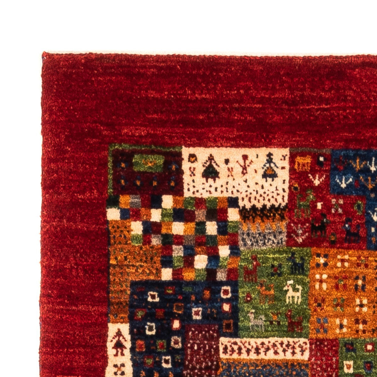 Gabbeh Tæppe - Loribaft Persisk - Royal - 142 x 88 cm - flerfarvet