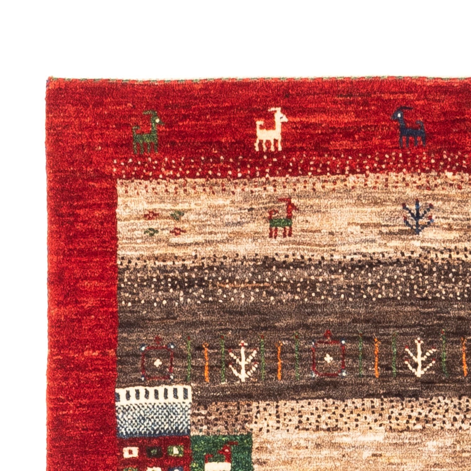 Gabbeh Tæppe - Loribaft Persisk - Royal - 147 x 86 cm - flerfarvet