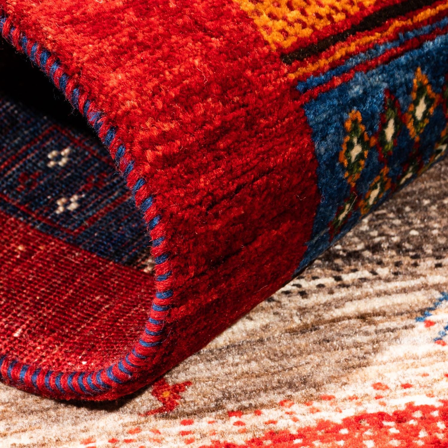 Gabbeh Tæppe - Loribaft Persisk - Royal - 147 x 86 cm - flerfarvet