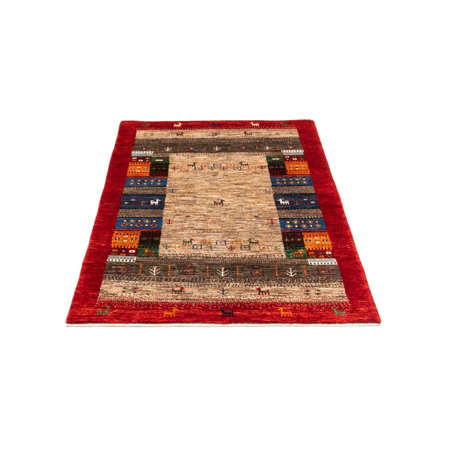 Gabbeh Tæppe - Loribaft Persisk - Royal - 147 x 86 cm - flerfarvet