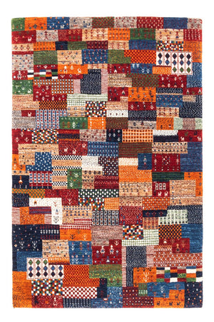 Gabbeh Tæppe - Loribaft Persisk - Royal - 147 x 100 cm - flerfarvet