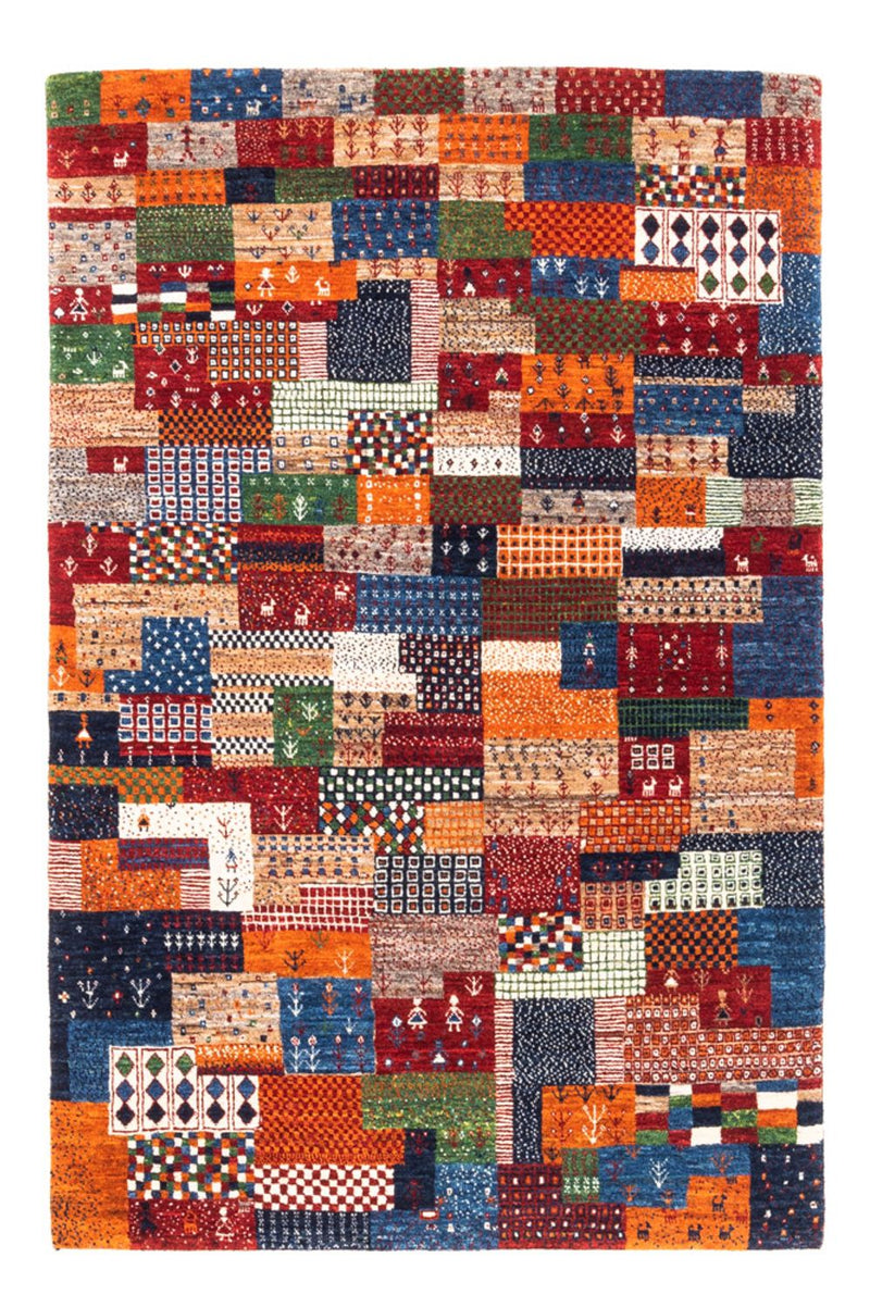 Gabbeh Tæppe - Loribaft Persisk - Royal - 147 x 100 cm - flerfarvet