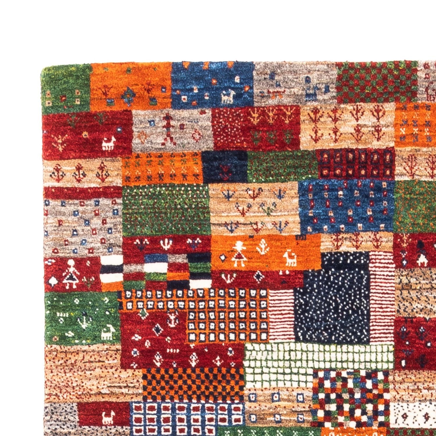 Gabbeh Tæppe - Loribaft Persisk - Royal - 147 x 100 cm - flerfarvet