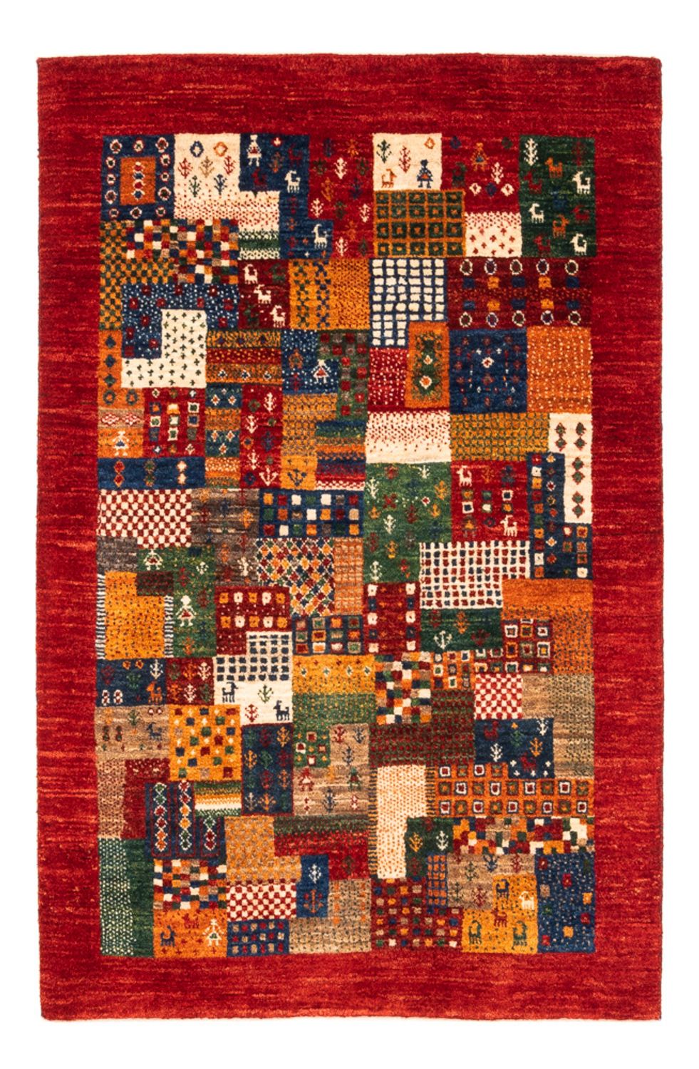 Gabbeh Tæppe - Loribaft Persisk - Royal - 134 x 90 cm - flerfarvet