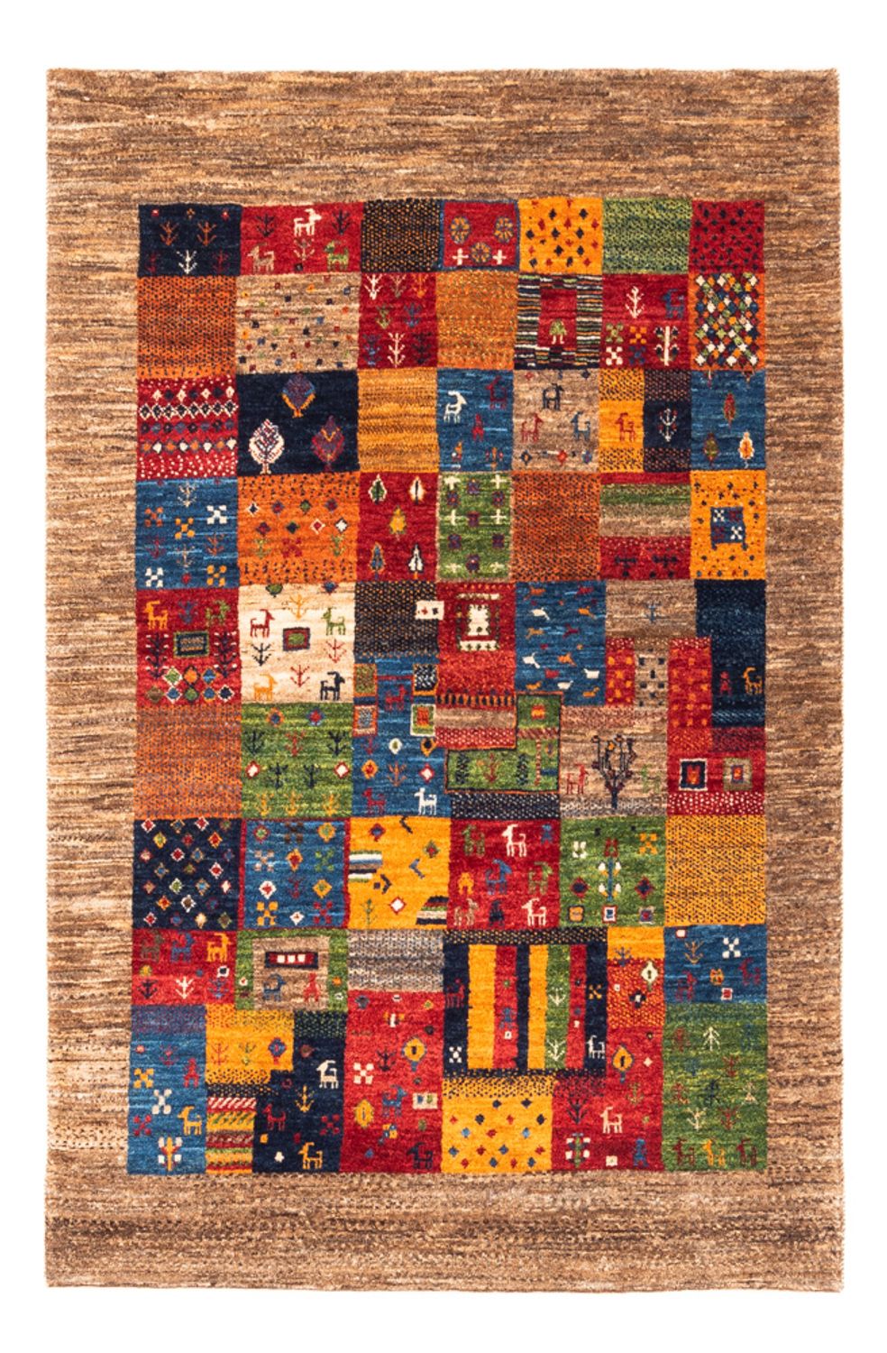 Gabbeh Tæppe - Loribaft Persisk - Royal - 148 x 100 cm - flerfarvet
