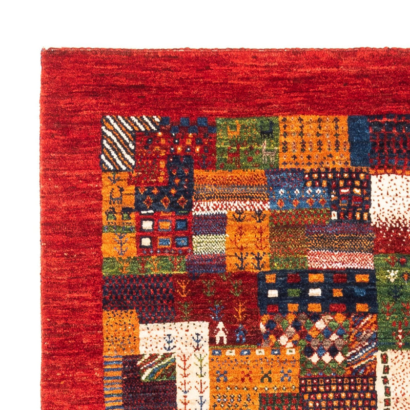 Gabbeh Tæppe - Loribaft Persisk - Royal firkantet  - 123 x 110 cm - flerfarvet