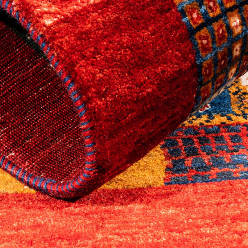 Gabbeh Tæppe - Loribaft Persisk - Royal firkantet  - 123 x 110 cm - flerfarvet