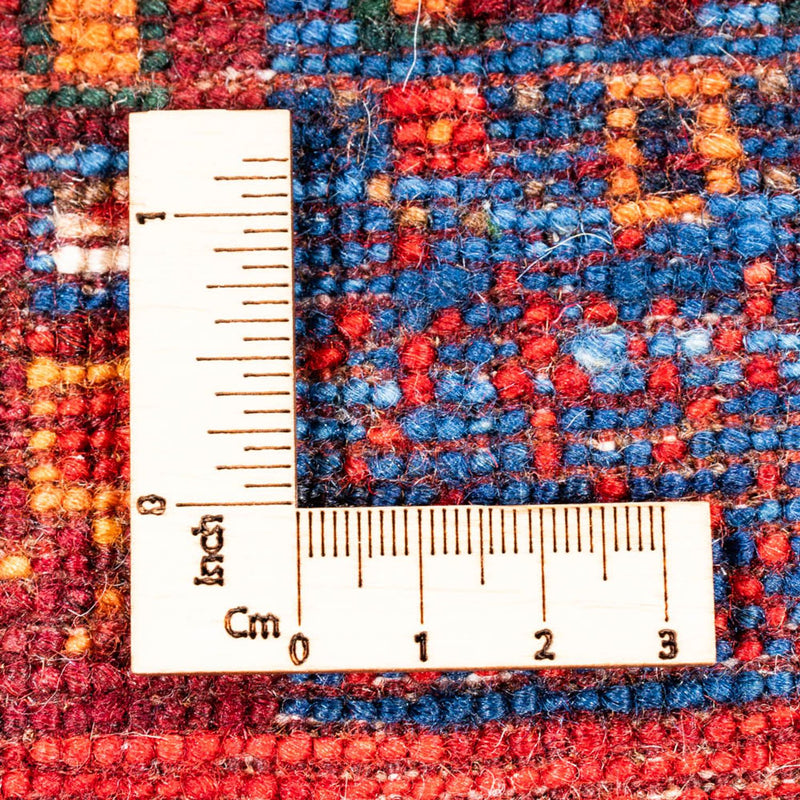Gabbeh Tæppe - Loribaft Persisk - Royal firkantet  - 123 x 110 cm - flerfarvet