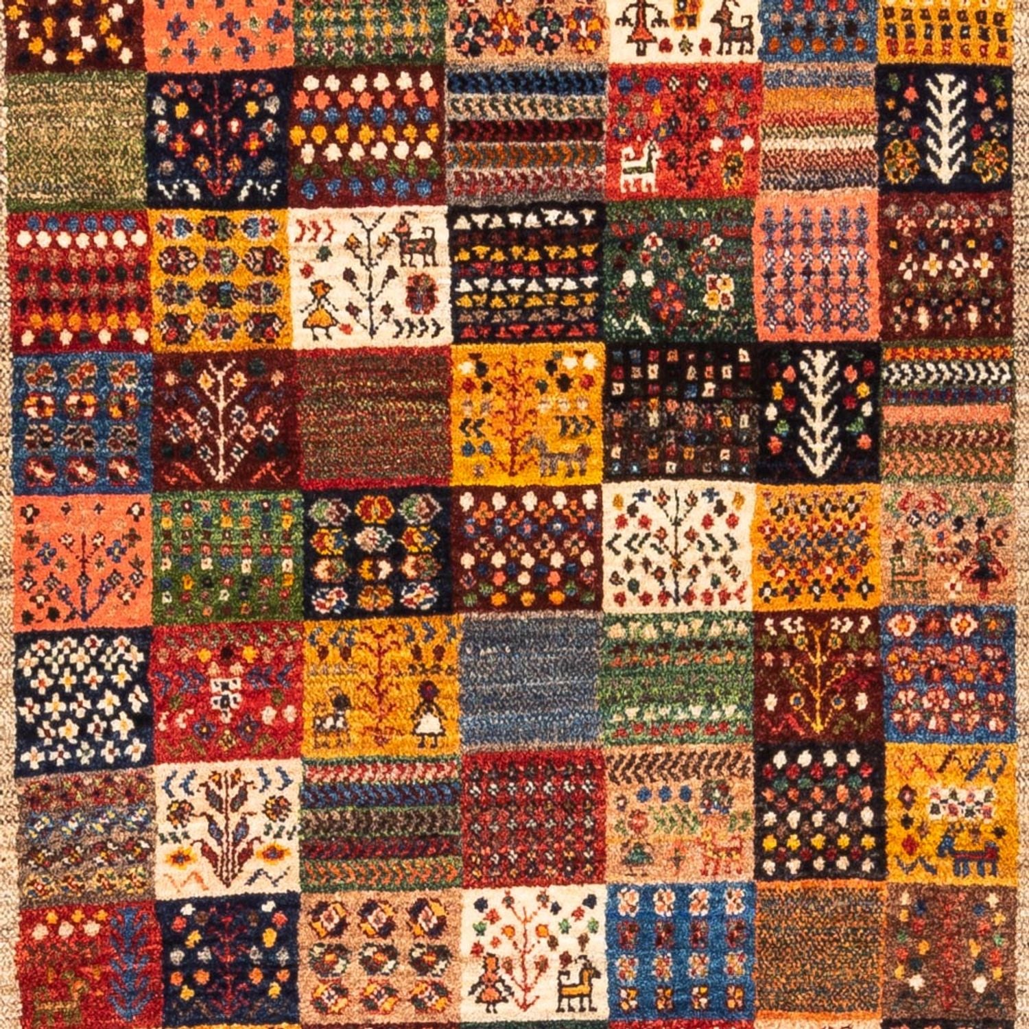 Gabbeh Tæppe - Loribaft Persisk - Royal - 151 x 104 cm - flerfarvet
